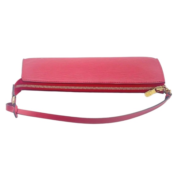 Louis Vuitton NWOT Castillan Red Epi Pochette Acessoires wBox AR1010 NEW - Picture 5 of 16